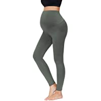 Maacie Premamá Pantalones de Maternidad con Cintura de Doble Capas para Deporte